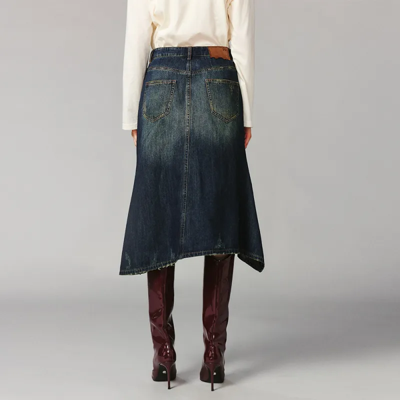 UOOYAA Denim Dresses & Skirts Women's-3