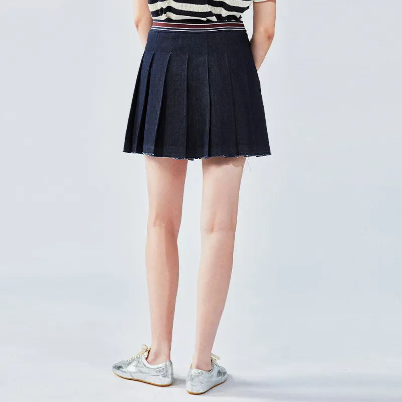 UOOYAA Denim Short Skirts Women's-3