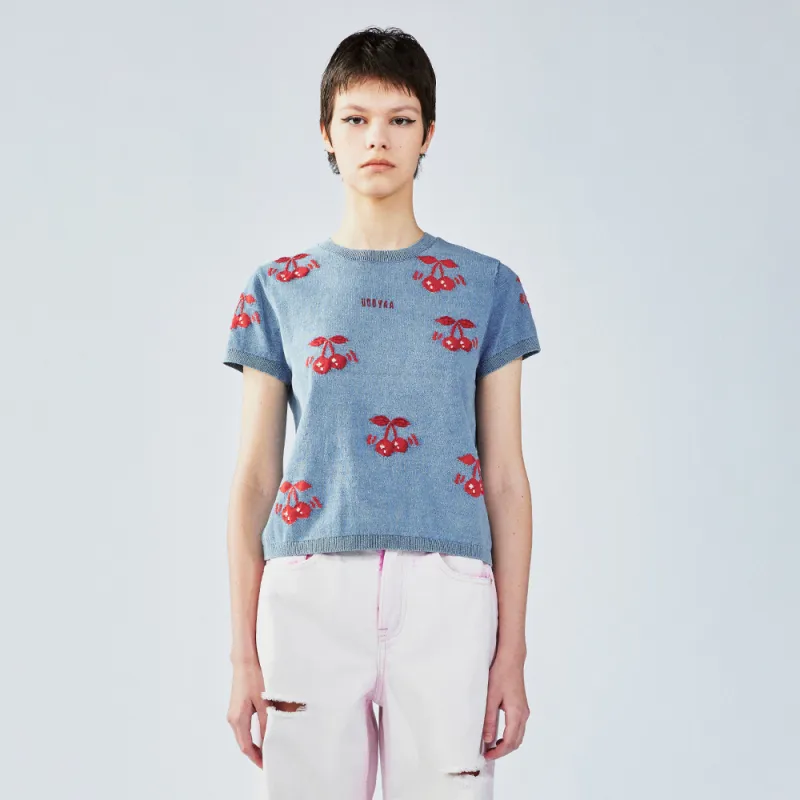 UOOYAA Regular T Shirt Women's Blue-2