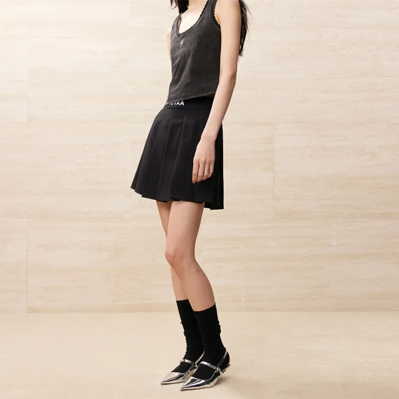 UOOYAA Casual Short Skirts Women's Black-3