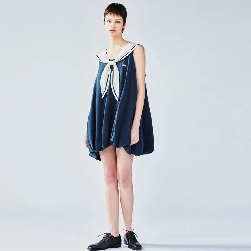 UOOYAA Sleeveless Dress Women's Navy Blue-4
