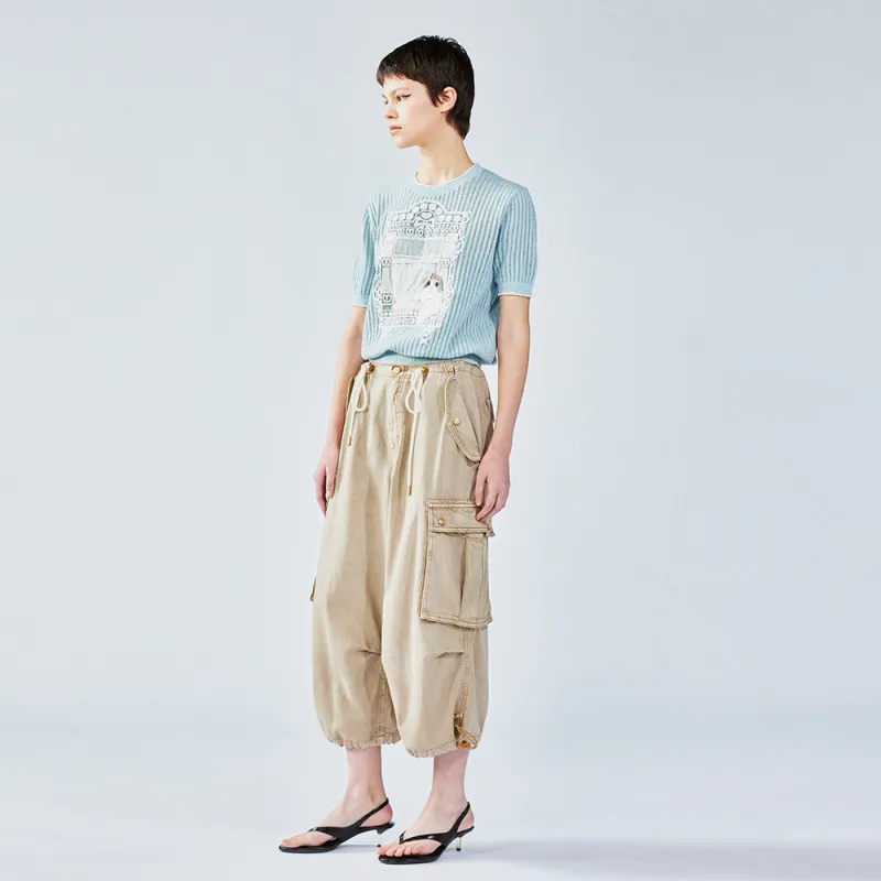 UOOYAA T Shirts Women's Blue-5