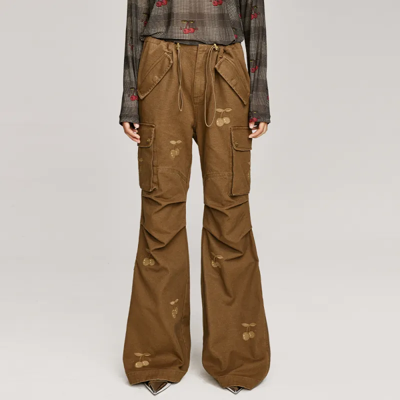 UOOYAA Jeans Women's Brown-2