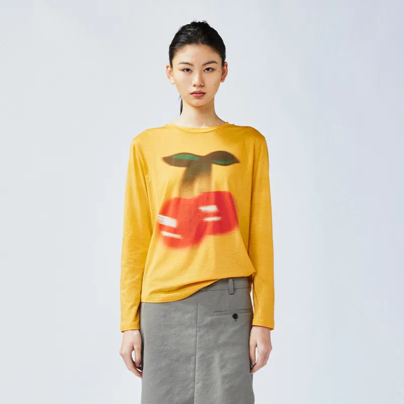 UOOYAA T Shirts Women's Yellow-2