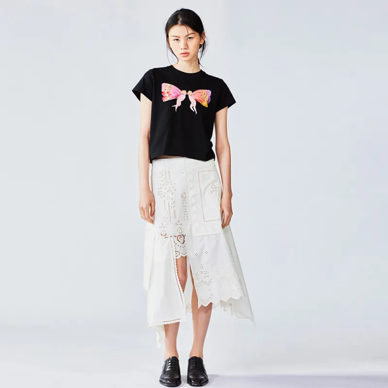 UOOYAA T Shirts Women's Black-4