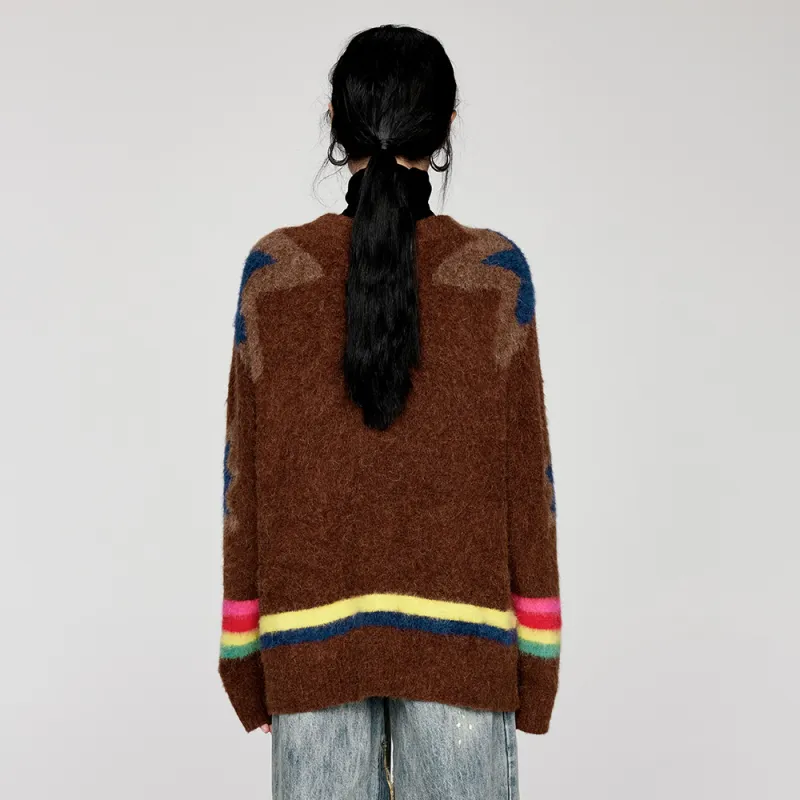 UOOYAA Knitwear Women's Coffee-2
