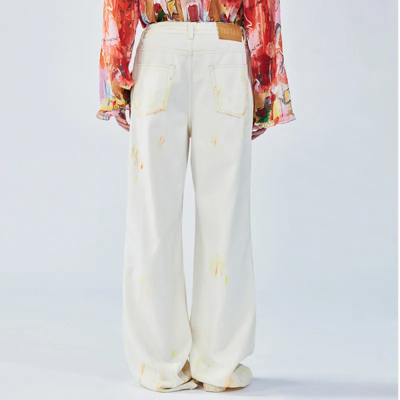 UOOYAA Jeans Women's White-3