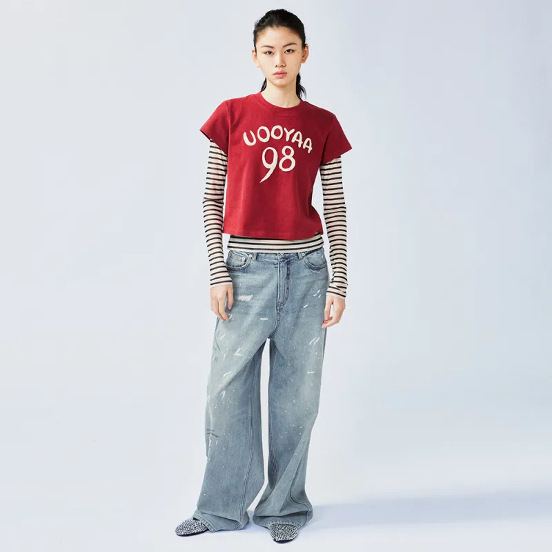 UOOYAA Jeans Women's Denim Blue-4