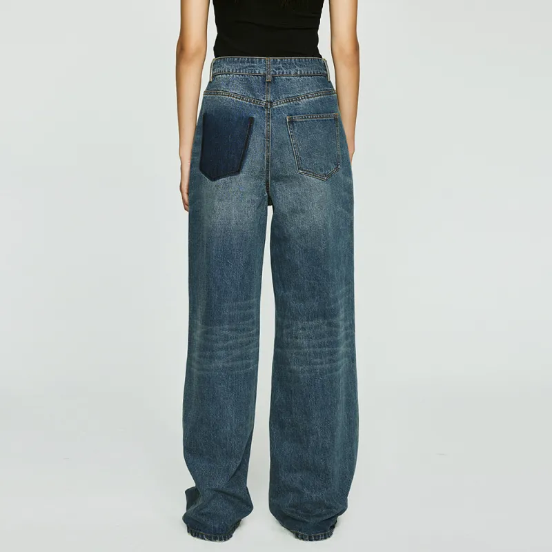 UOOYAA Jeans Women's Denim Blue-2