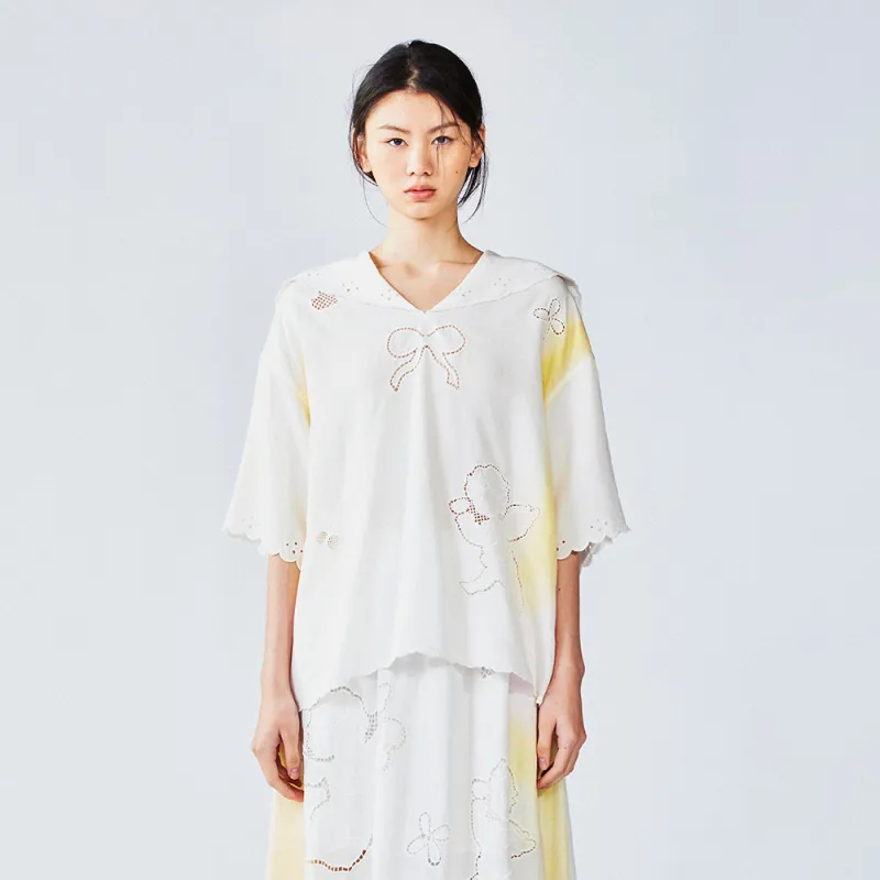 UOOYAA Shirts Women's Ecru-2