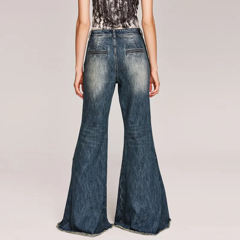 UOOYAA Jeans Women's Denim Blue-3