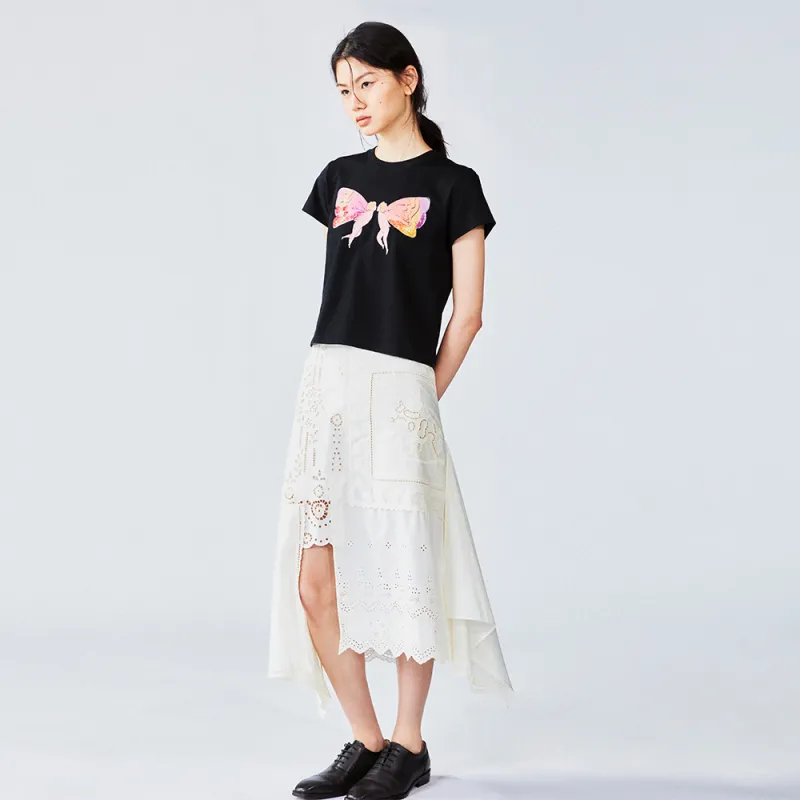 UOOYAA T Shirts Women's Black-5