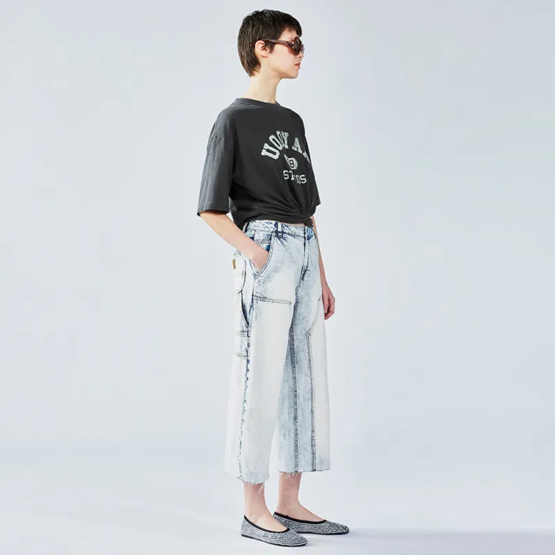 UOOYAA Jeans Women's Denim Blue-5