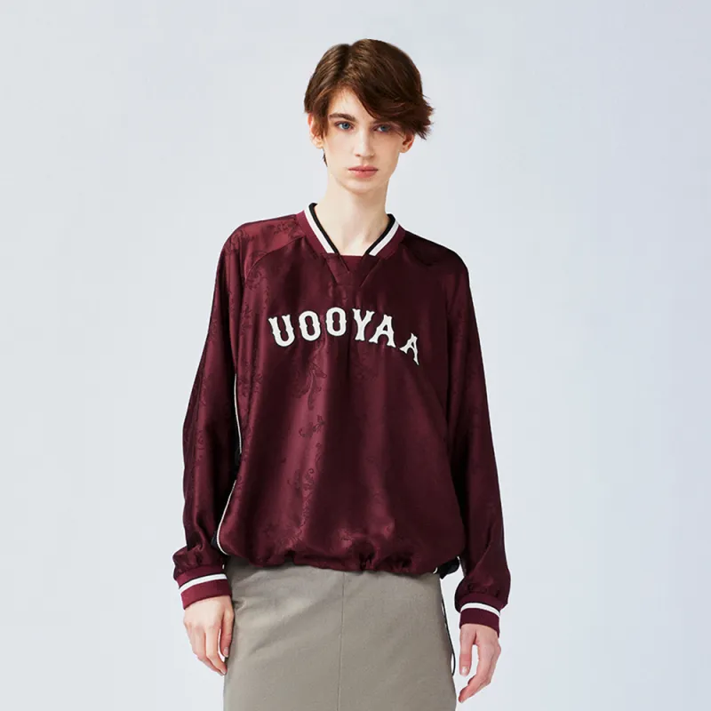 UOOYAA Sweatshirts Women's Burgundy-2
