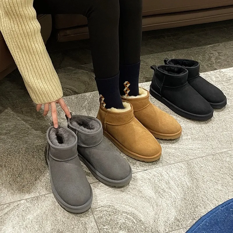 Iraqis Are Pleasing To Themselves Warm Wear-Resistant Slip-Resistant Short Snow Boots Women's-2