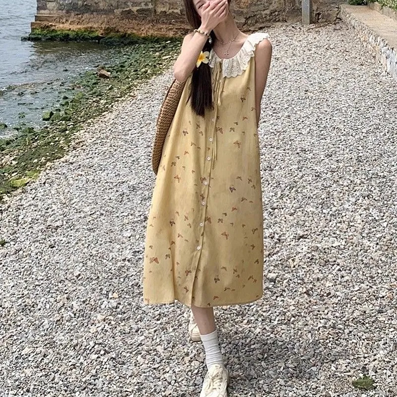 Qiuerle Sleeveless Dress Women's-8