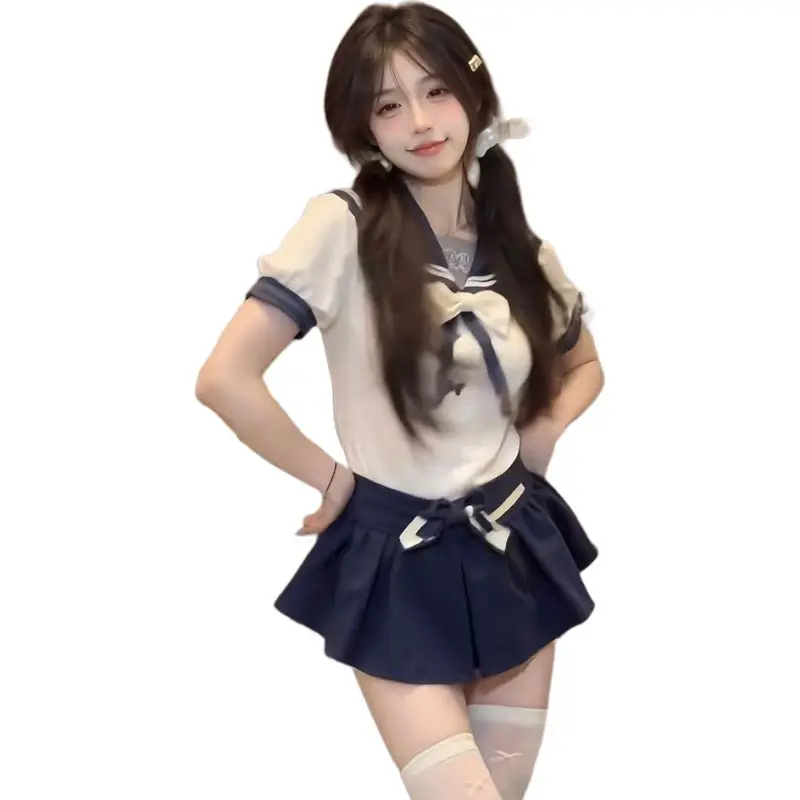Qiuerle Two Piece Skirt Sets Women's-5