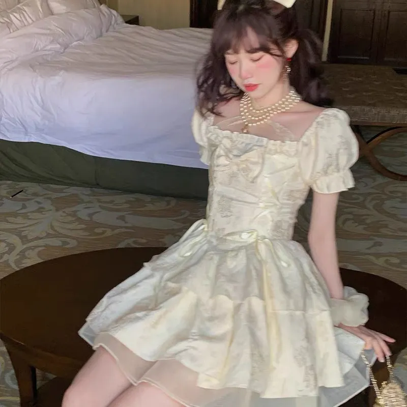 Qiuerle Short Sleeved Dress Women's-3