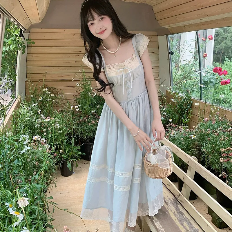 Qiuerle Short Sleeved Dress Women's-9