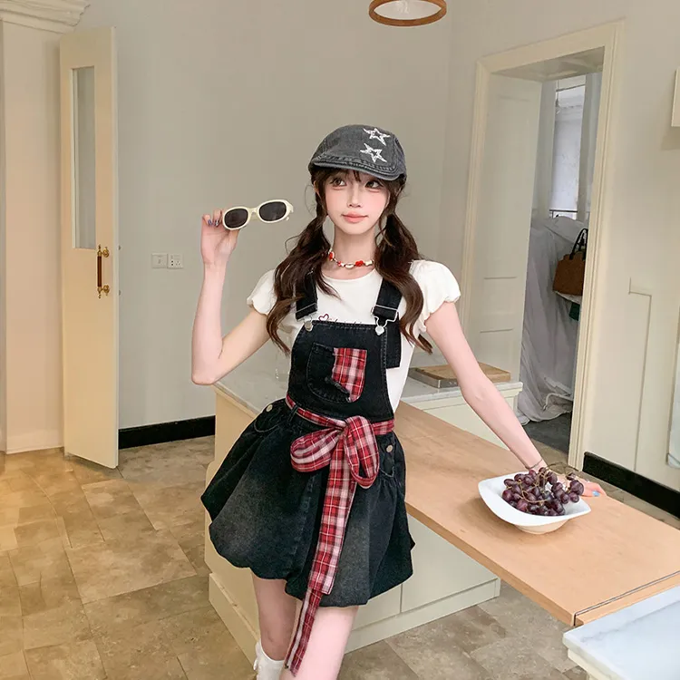 Qiuerle Two Piece Skirt Sets Women's-5
