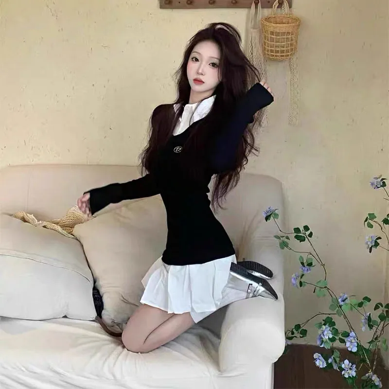 Qiuerle Short Sleeved Dress Women's-3