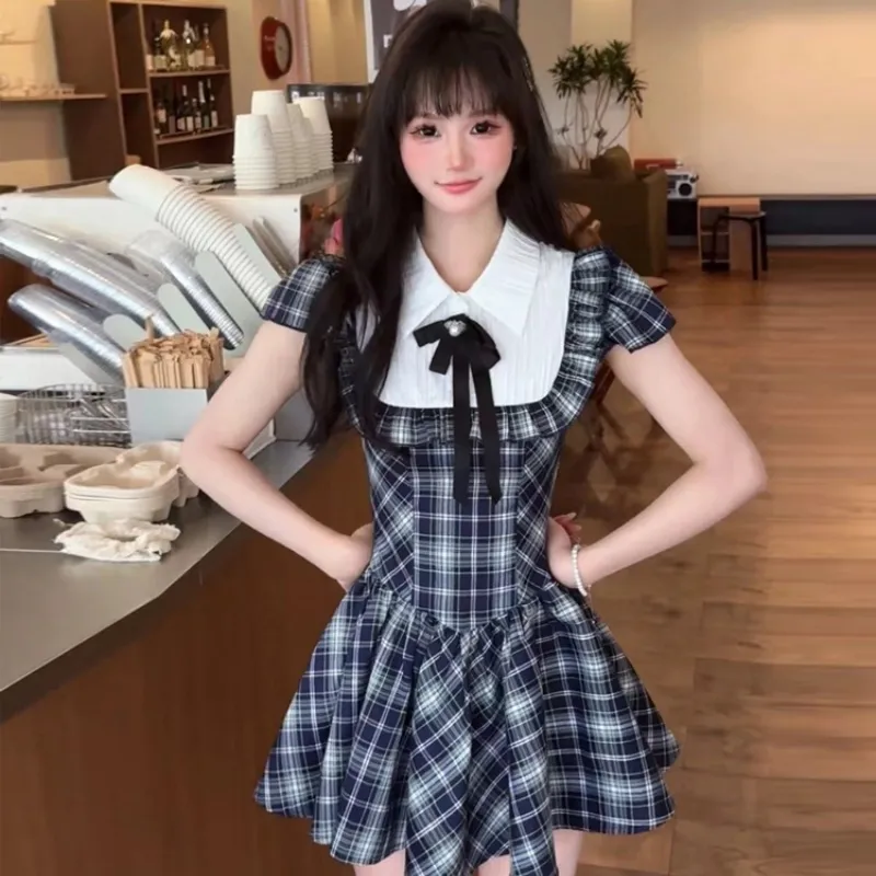 Qiuerle Short Sleeved Dress Women's-2