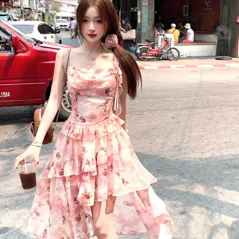 Qiuerle Slip Dresses Women's-2
