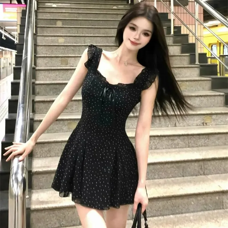 Qiuerle Short Sleeved Dress Women's-10