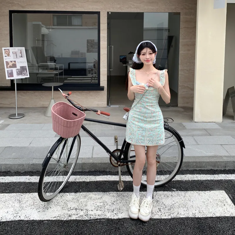 Qiuerle Short Sleeved Dress Women's-12