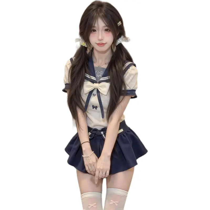 Qiuerle Two Piece Skirt Sets Women's-1