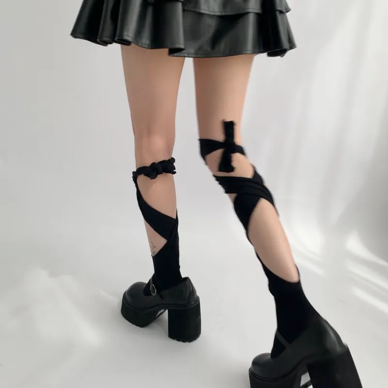 Evening Classroom Mid Calf Socks Women's Black 2-10