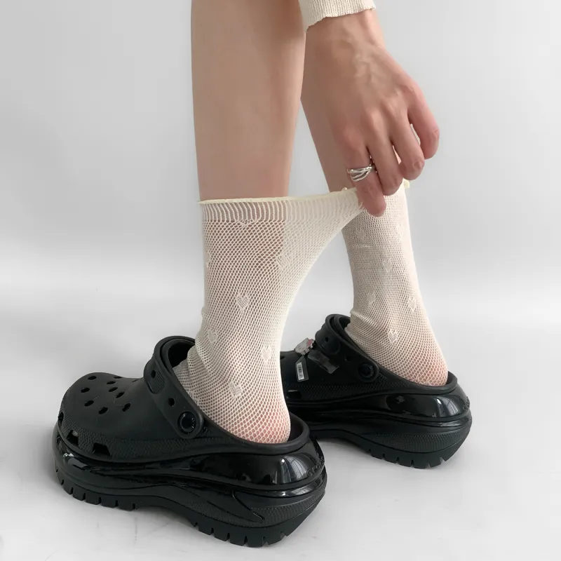 Evening Classroom Mid Calf Socks Women's 3 Pack White-3