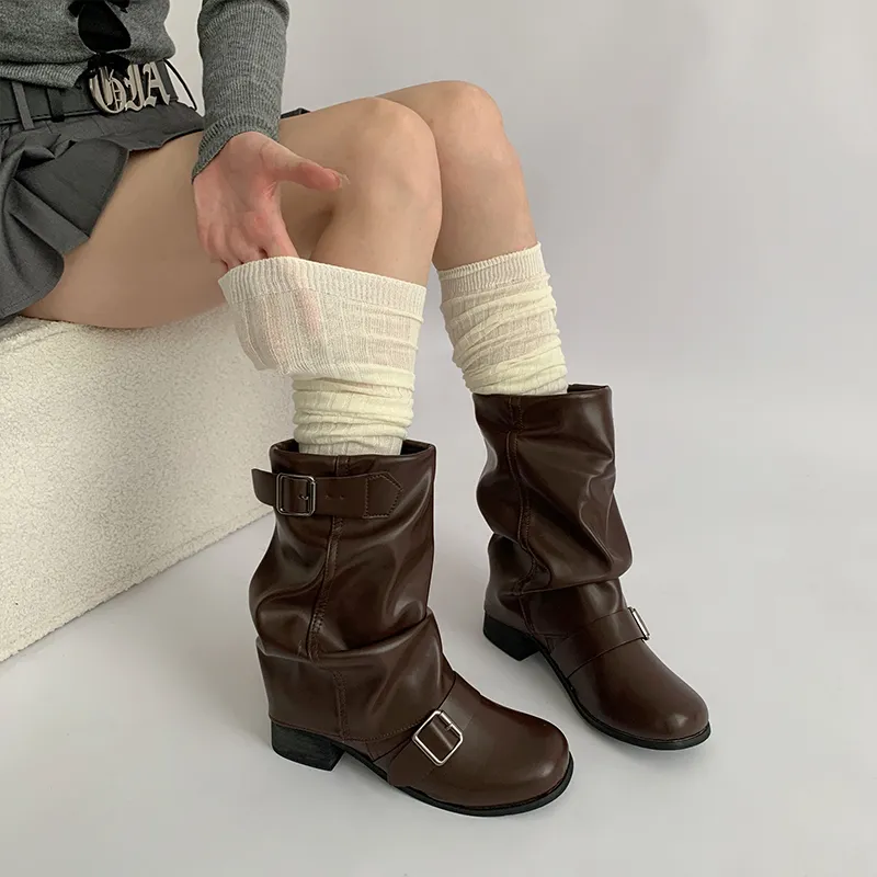 Evening Classroom Mid Calf Socks Women's 2 Pack-2