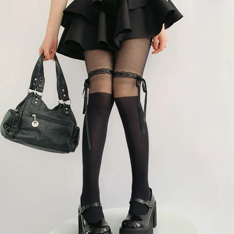 Evening Classroom Pantyhose Women's 2 Pack Black-1