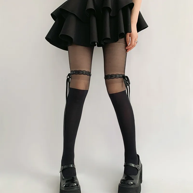Evening Classroom Pantyhose Women's 2 Pack Black-3