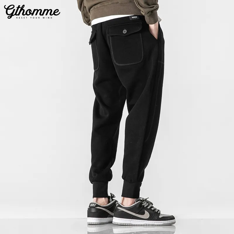 GTHOMME Knitted Fabric Casual Pants Unisex-3