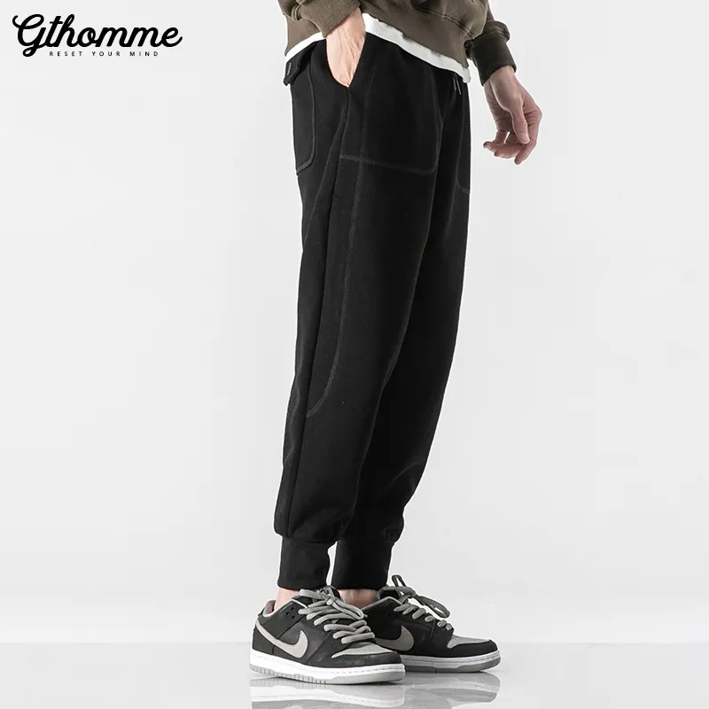 GTHOMME Knitted Fabric Casual Pants Unisex-2