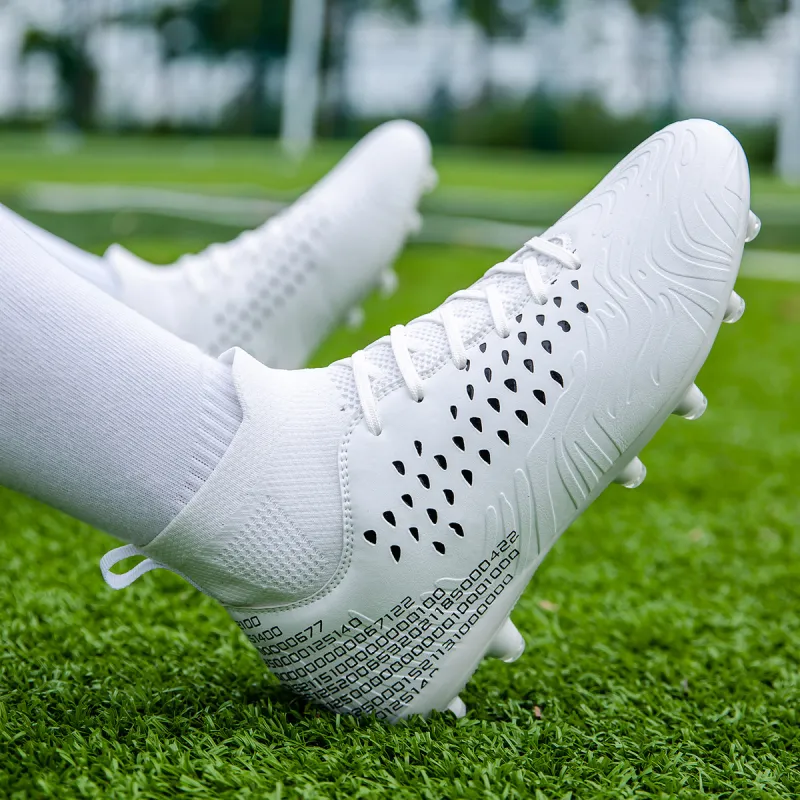 BIANSULONG TF Rubber Broken Studs Soft Ground Firm Ground Cushioning Anti-Slip And Wear-Resistant Soccer Shoes Unisex-8