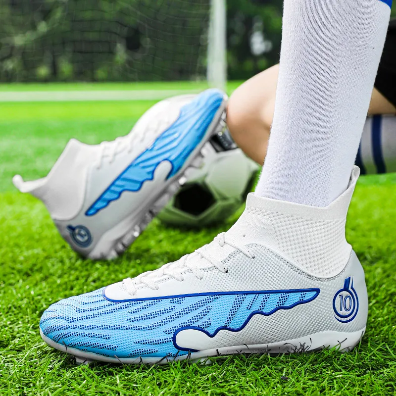 BIANSULONG FG Rubber Long Studs Artificial Ground Breathable Support Impact Resistant Soccer Shoes Unisex-3