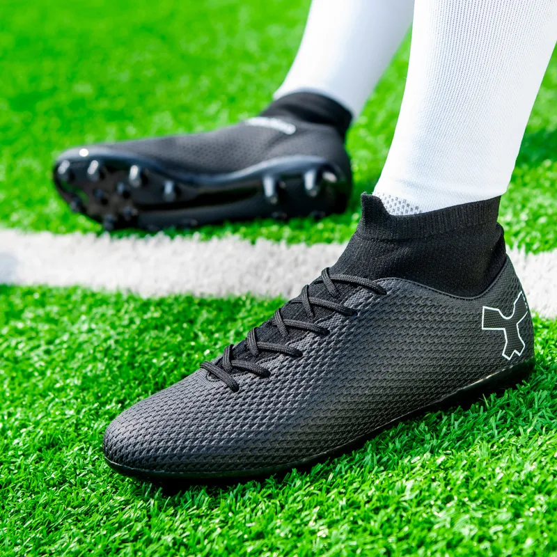 BIANSULONG FG Rubber Long Studs TF Rubber Broken Studs Cushioned Slip-Resistant Abrasion-Resistant Soccer Shoes Unisex-11
