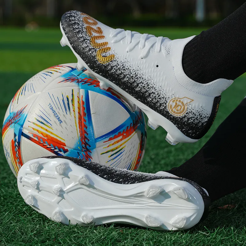 BIANSULONG FG Firm Ground Artificial Ground Slip Resistant And Abrasion Resistant Coverage Soccer Shoes Unisex-14