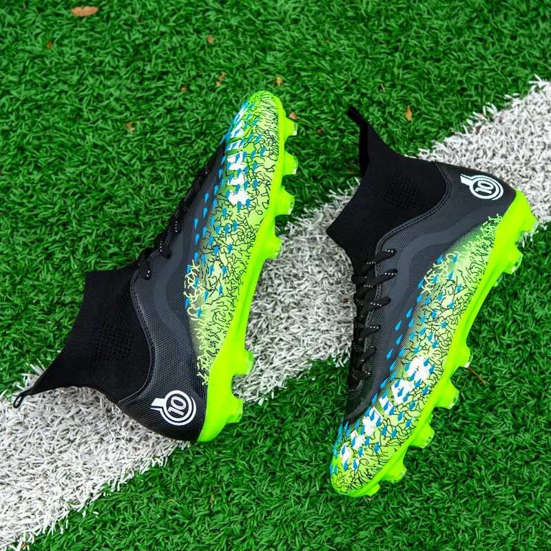 BIANSULONG Artificial Ground Cushioned Slip-Resistant Lightweight Soccer Shoes Unisex-3