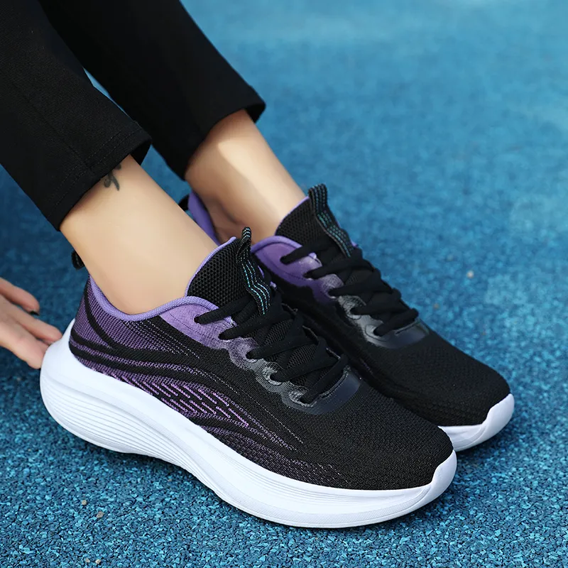BIANSULONG Wear-Resistant Wide Coverage Lightweight Low-Top Casual Running Shoes Women's-1