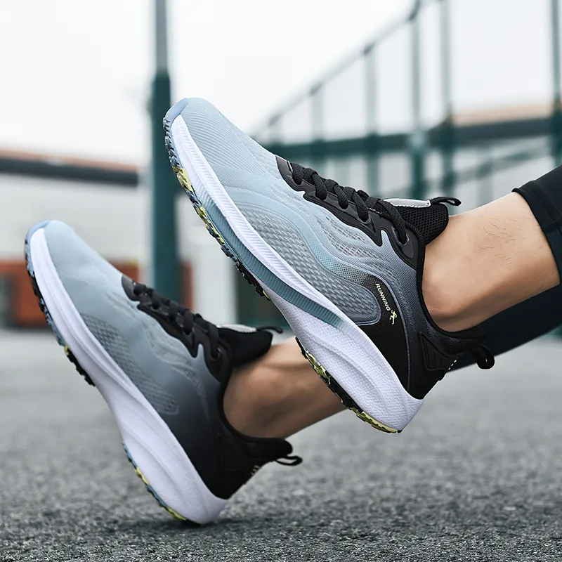BIANSULONG Cushioning Coverage Support Wear Resistant Slip Resistant Low Top Casual Running Shoes Men's-3
