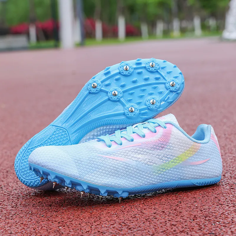 BIANSULONG Cushioning Anti Slip And Wear Resistant Coverage Casual Running Shoes Unisex Light Blue Pink-2