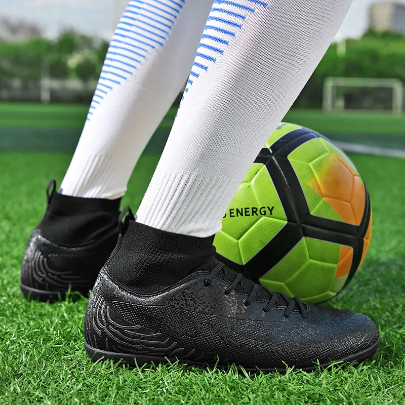 BIANSULONG Soccer Shoes Unisex Low Top White Blue-10