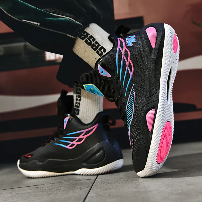 BIANSULONG Shock Absorbers With Slip Resistant And Abrasion Resistant Properties High Top Basketball Shoes Unisex-12