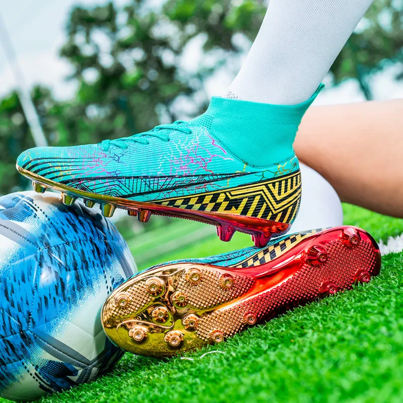 BIANSULONG Soft Ground Firm Ground Impact-Resistant Lightweight Soccer Shoes Unisex-1