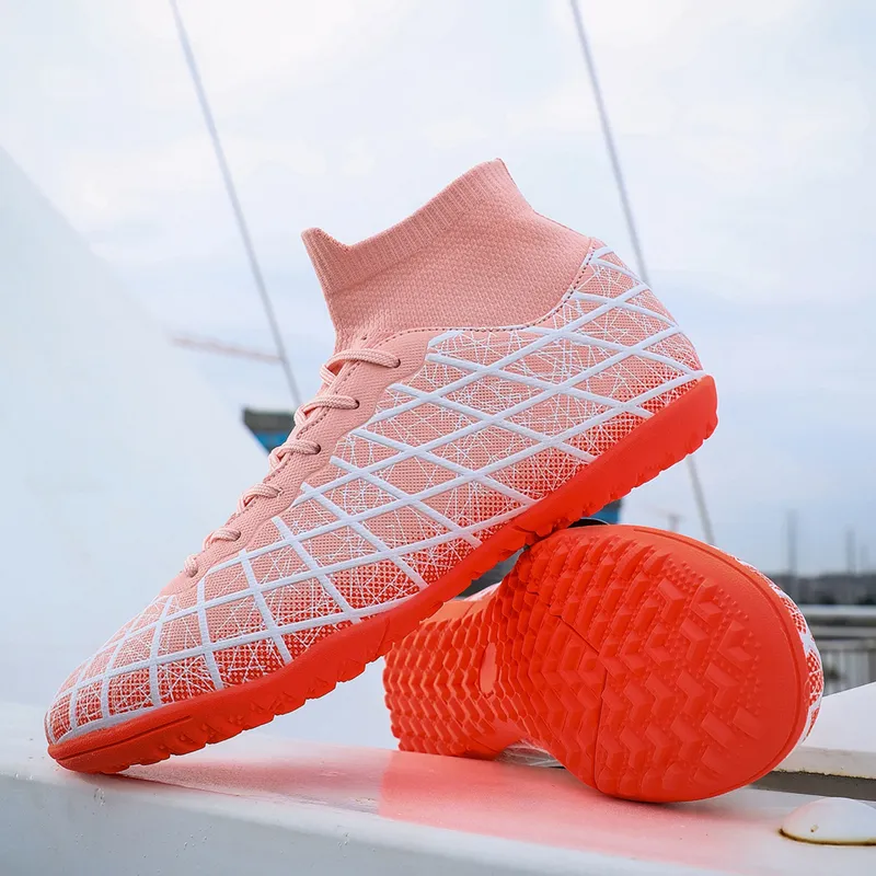BIANSULONG FG Rubber Long Studs TF Rubber Broken Studs Cushioned Slip Resistant Abrasion Resistant Soccer Shoes Unisex-33