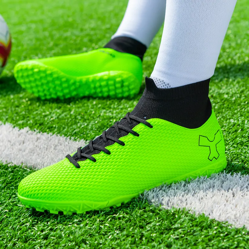 BIANSULONG FG Rubber Long Studs TF Rubber Broken Studs Cushioned Slip-Resistant Abrasion-Resistant Soccer Shoes Unisex-28